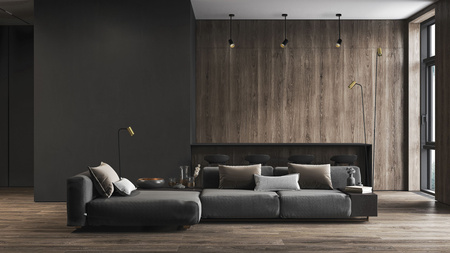 Nowodvorski Lampa sufitowa czarno złota MONO LONG M