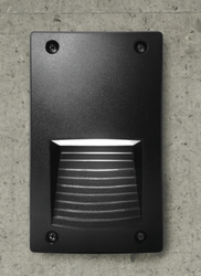 Oprawa elewacyjna ścienna LETI 200-VP wpuszczana czarna Y LED GX53 3W 3000K