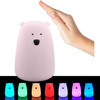 Lampa silikonowa Led MIŚ Różowy "TAP TAP", wbudowany akumulator, USB