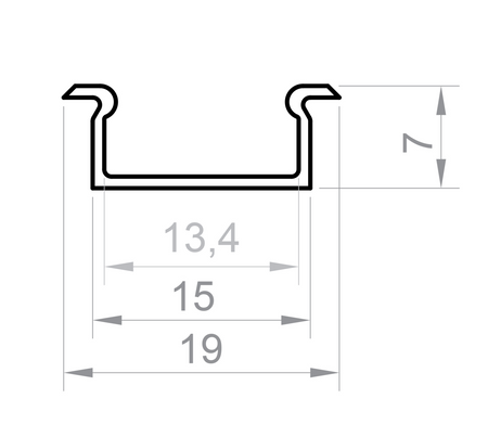 LED P6-5 Profil 1000 mm anodowany (nr kat 866501)