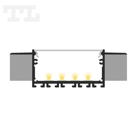 LED P23-7 Profil 2000 mm czarny lakierowany (nr kat 8623713)