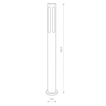 Nowodvorski Lampa stojąca zewnętrzna czarna MEKONG 