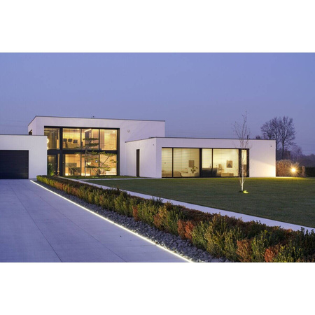 Profil HR-MAX, anodowany, srebrny, oświetlenie liniowe do kostki brukowej 3010 mm