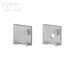 Komplet zaślepek bocznych szarych P3-2 do osłonki C17 (1 szt. z otworem, 1 szt bez otworu) (nr kat 7703201)