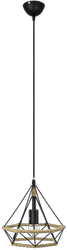Lampa wisząca Piramida 1xE27 metal juta