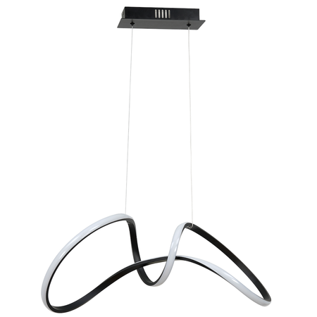 Lampa wisząca TESORO BLACK 48W LED czarny mat