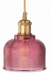 Lampa wisząca sufitowa szklana BELL czerwona