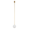 Nowodvorski Lampa wisząca KIER L SATIN GOLD 140cm 1xG9 10308