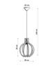 Lampa wisząca ARANCIA naturalne drewno