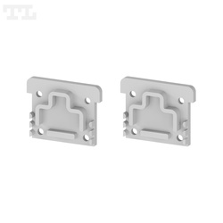 Komplet zaślepek bocznych szarych P24-3 (2 szt bez otworu) (nr kat 7724301)