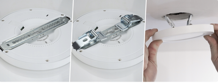 Plafon natynkowy podtynkowy okrągły Led 18W CCT zmienna barwa światła