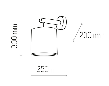 Kinkiet lampa ścienna Deva Nature Len 1x E27 