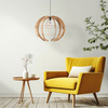 Lampa wisząca VENUS Wood 1xE27 L