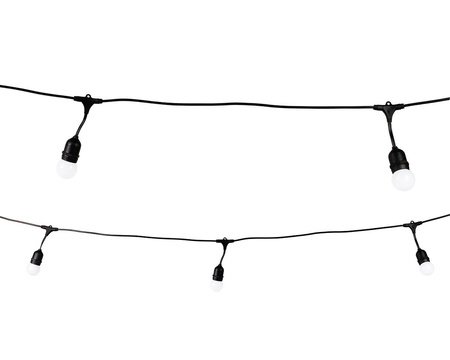 Girlanda zewnętrzna Summer Time 6,6m G45 Mleczna biel 3000K 36V 10xE27 IP44
