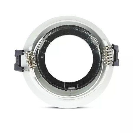 Oczko V-TAC GU10 Wpuszczane Białe/Chrom Okrągłe VT-872-WC 3 Lata Gwarancji