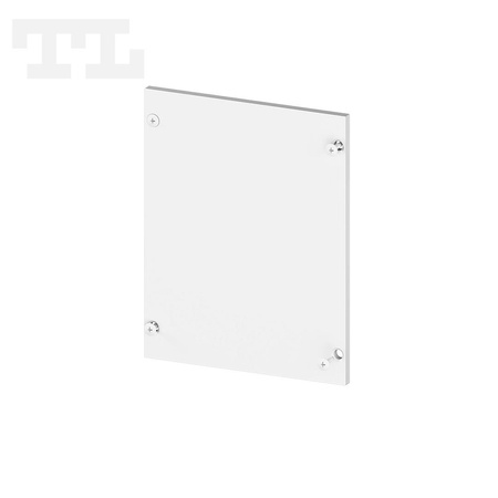 Zaślepka aluminiowa biała P23-10 bez otworu (wkręty w komplecie) (nr kat 77231014)