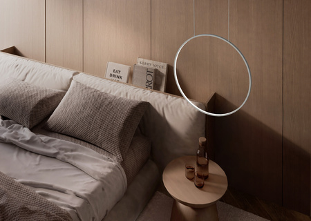 Nowoczesna lampa wisząca CIRCOLO LED M 21W 3000K biała Nowodvorski 11605