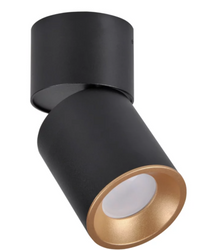 Platinum Oprawa natynkowa ruchoma NIXA GU10 czarno-złota