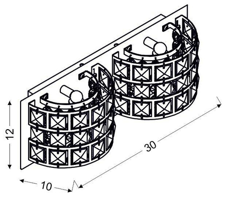 Lampa ścienna Candellux Saturn 22-87235 G9 chrom