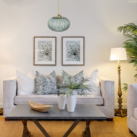 Lampa wisząca szklana złota szałwiowa BOTANICA