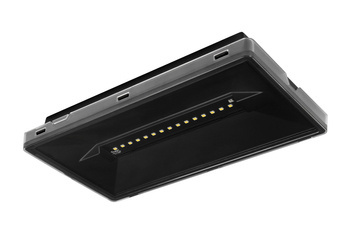 Oprawa awaryjna VELLA LED SCH 350 SA 3H CT IP65 [BLK] / soczewka korytarzowa do pomieszczeń wysokich / 93837