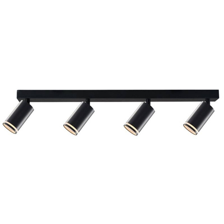 Lampa ścienno-sufitowa PARIS 4 GU10 Czarna