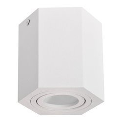 Oprawa sufitowa natynkowa biała GU10 sześcian ruchoma