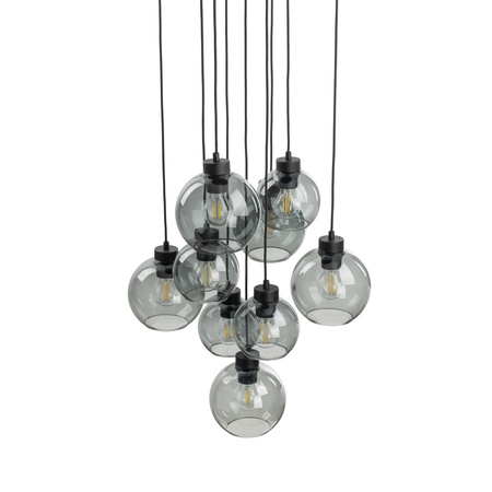 Lampa wisząca CUBUS GRAPHITE 9xE27 koło