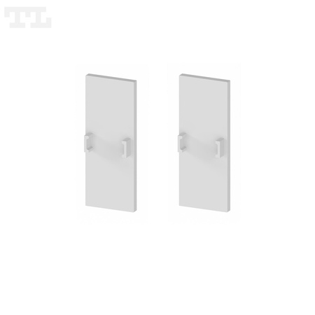 Komplet zaślepek bocznych szarych P4-10 do osłonki C11 (2 szt bez otworu) (nr kat 77041009)