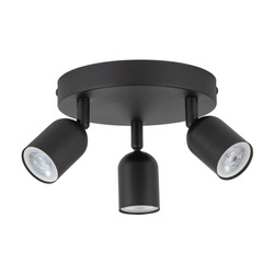 Lampa sufitowa TOP Black 3xGU10 koło