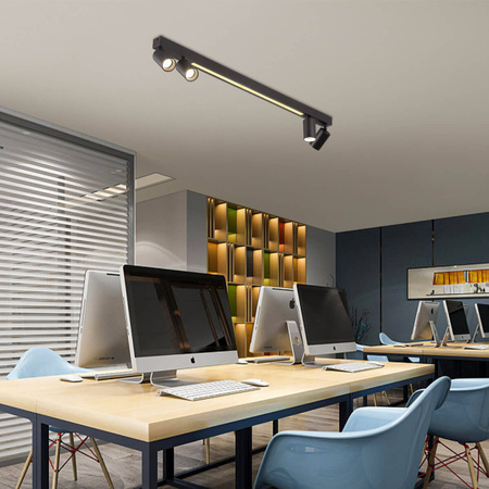 Light prestige Perugia 4 plafon czarny LP-0703/4C BK