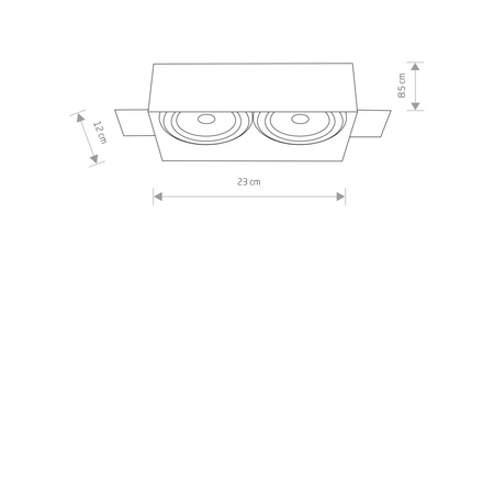 Nowodvorski Lampa punktowa podtynkowa biała MOD PLUS