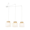 Lampa wisząca Duo White Juta 3xE27