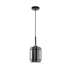 Lampa wisząca Jonera czarna 1xE27 klosz dymiony 31-08428