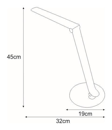 Lampka biurkowa K-BL1201 CZERWONY z serii DUO