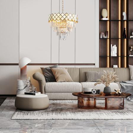 Żyrandol lampa wisząca CARISMA GOLD 9xE14 złota