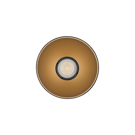 Nowodvorski Lampa punktowa natynkowa czarna złota tuba POINT TONE 