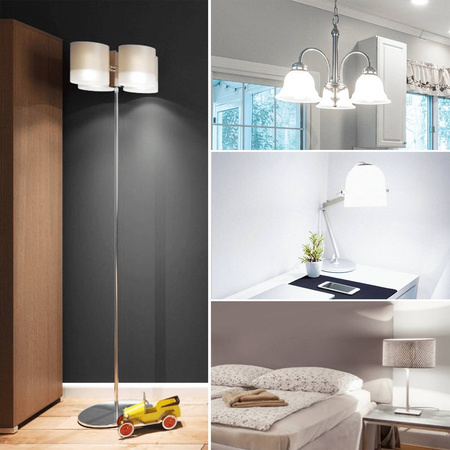 Żarówka Filamentowa mleczna LED ST64 E27 15W zimna