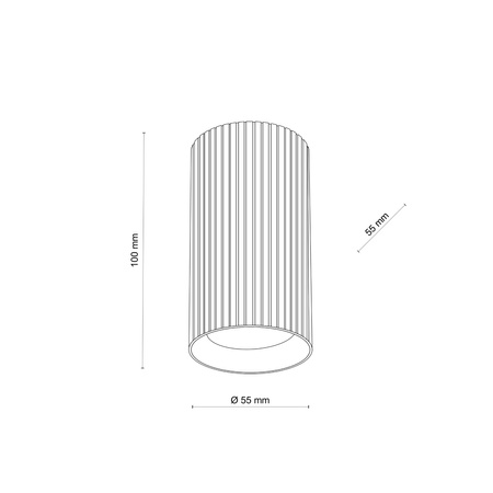 Lampa sufitowa TUNE White 1xGU10 S