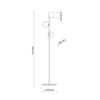 Lampa podłogowa ESTERA Brown 3xG9