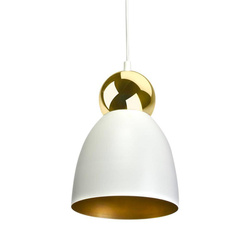 Lampa wisząca TAURUS WHITE/GOLD 1xE27