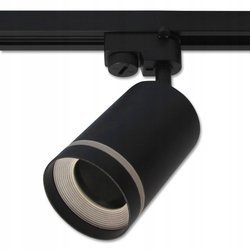 Reflektor szynowy czarny GU10 1- fazowy Track Light spot