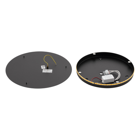 Nowodvorski Kinkiet czarny RING LED L