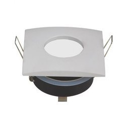 Oprawa wodoszczelna punktowa IP65 biała kwadratowa oczko