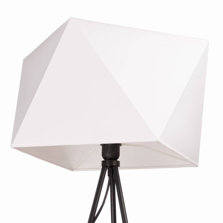 Lampa podłogowa NEPTUN trójnóg z abażurem biały diament