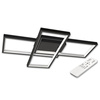 Plafon lampa LED Galaxis Orion 72W 56x37x8 cm czarny + pilot