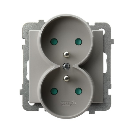 Ospel Sonata Kaszmir Gniazdo podwójne moduł bez ramki GP-2RR/m/82