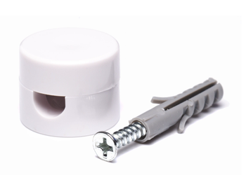 Uchwyt do kabla przewodu 2x0,75 biały