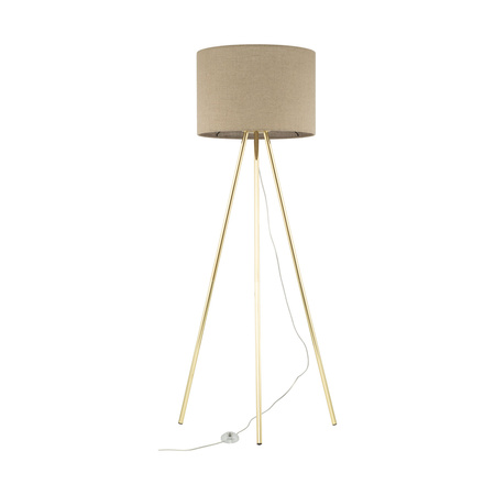 Kampa podłogowa UMBERTO Linen/Gold 1xE27