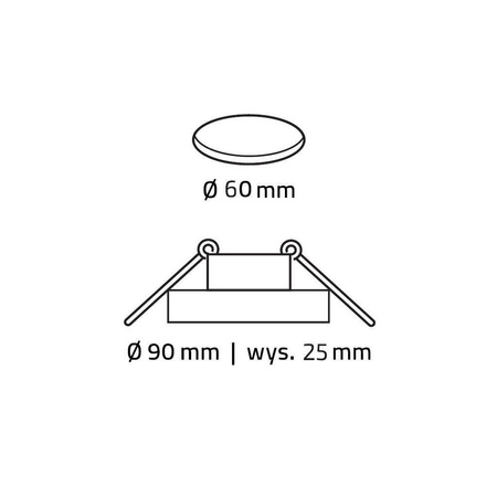 Oprawa OZZO VIGO-11G-S/CH okrągła, stała, transparentne szkło